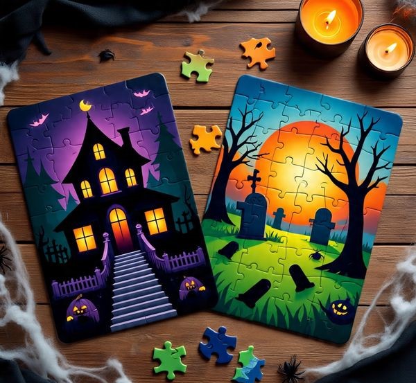 Halloween Matching Puzzles